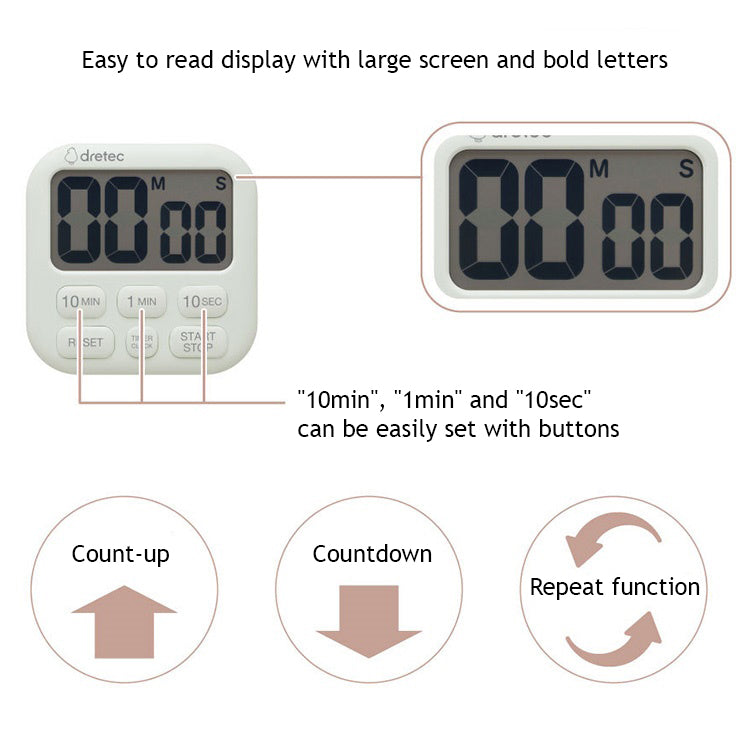 Dretec Kitchen Timer & Clock T-792 – cozygloo